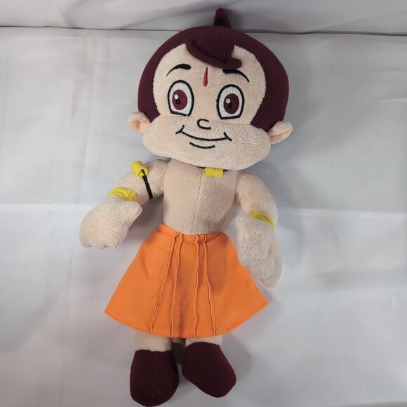 Chhota Bheem Dimpy Stuff Plush Stuffed Toy India Cartoon TV Show Indian Orange - Picture 1 of 13